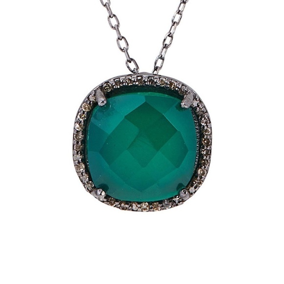 ADORNIA Jewelry - ADORNIA FINE Lara Cushion Halo Diamond Necklace